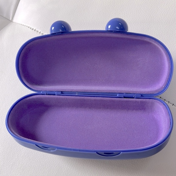 Cute hardshell purple bear children’s eyeglass case - Picture 4 of 4